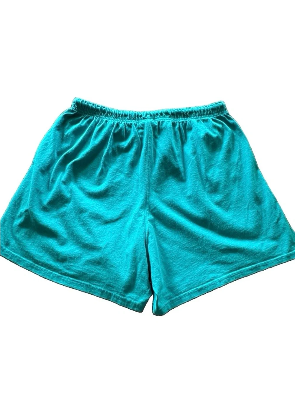 Vintage 90s Body Glove Shorts Teal Cotton Made in Canada Surf Beach Loungewear L
